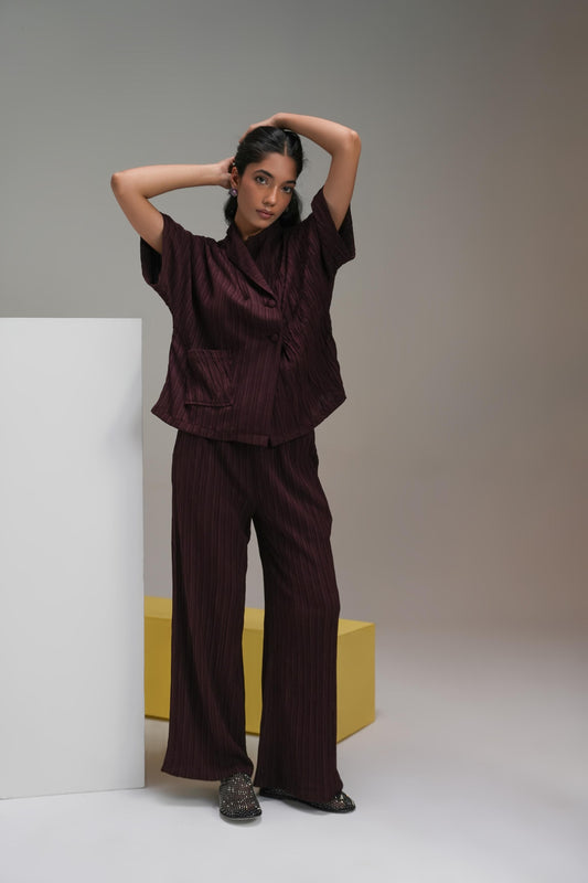 Deep Wine Coord Set