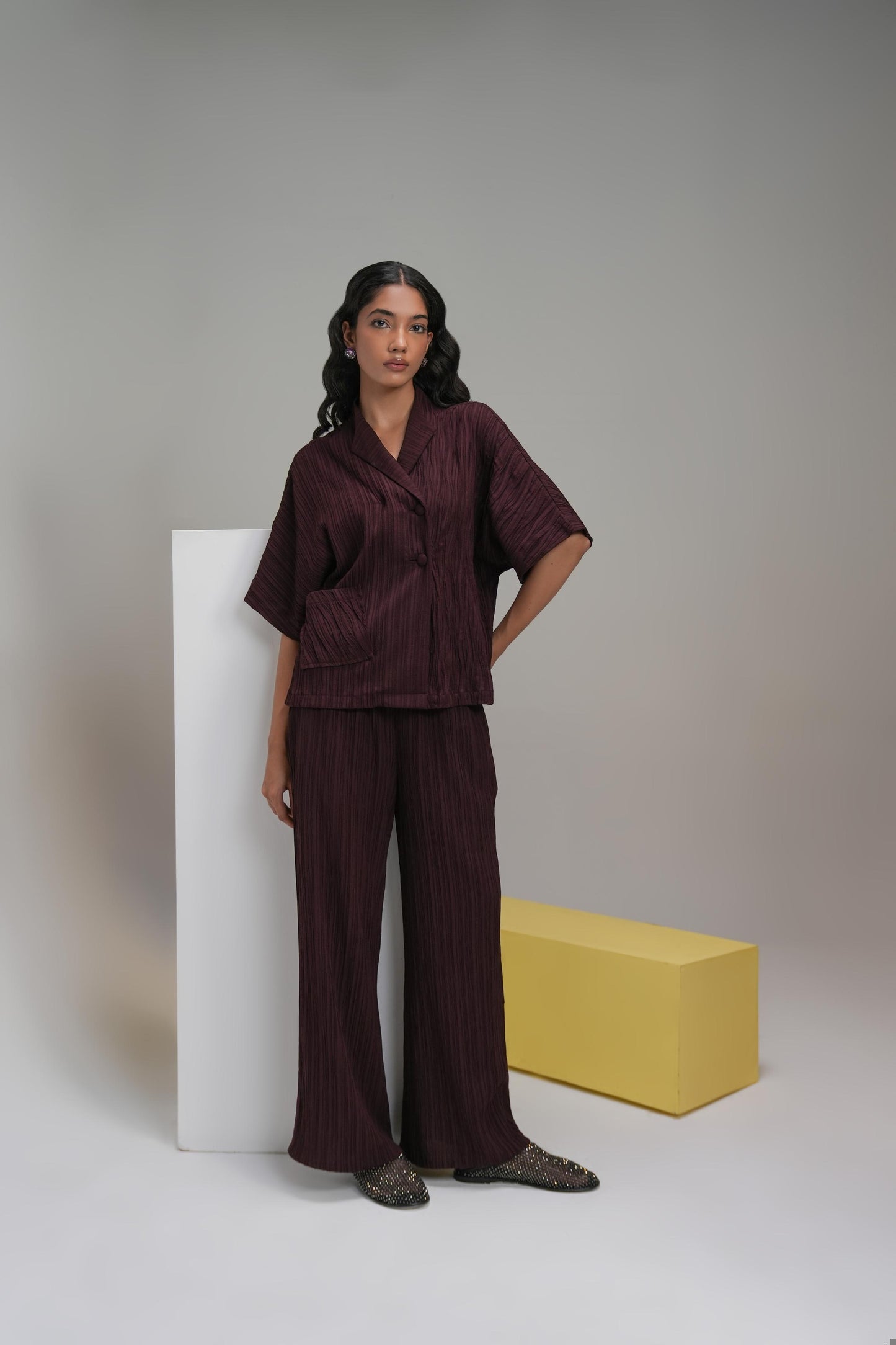 Deep Wine Coord Set
