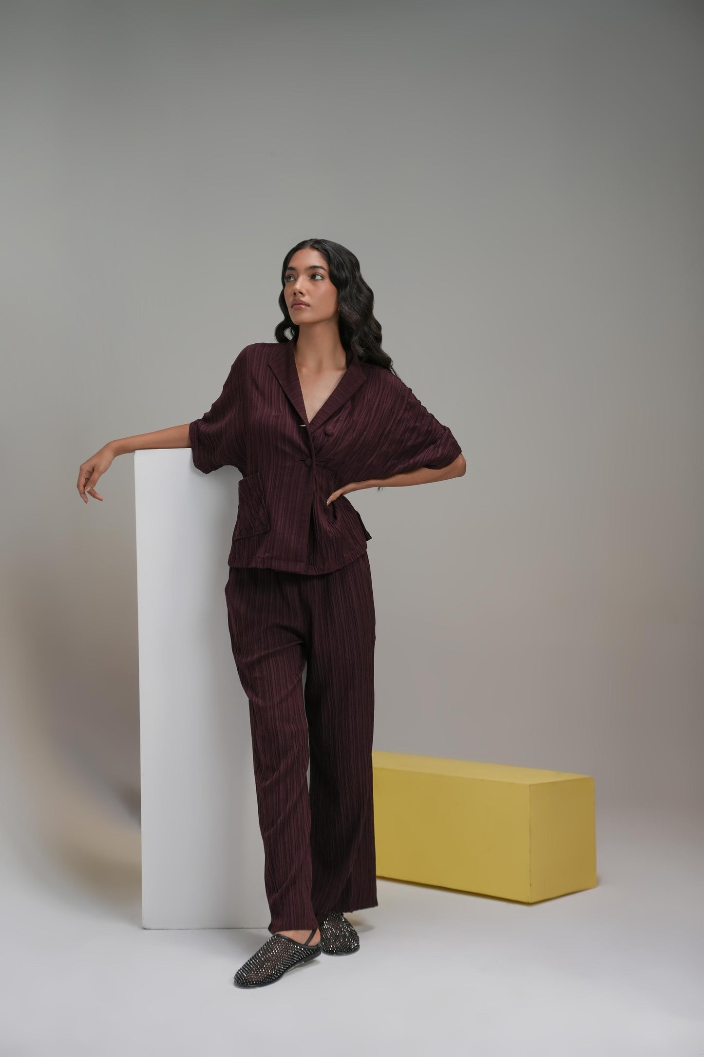 Deep Wine Coord Set