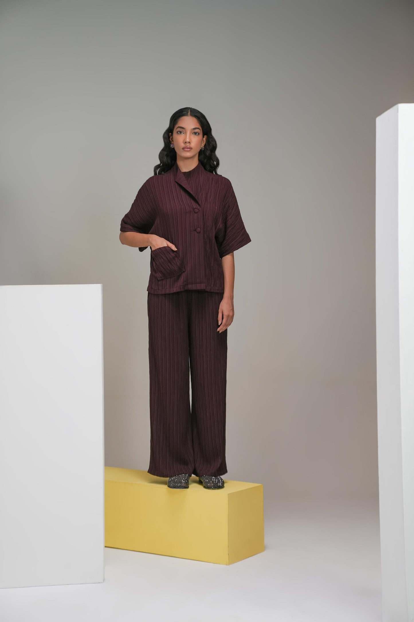 Deep Wine Coord Set