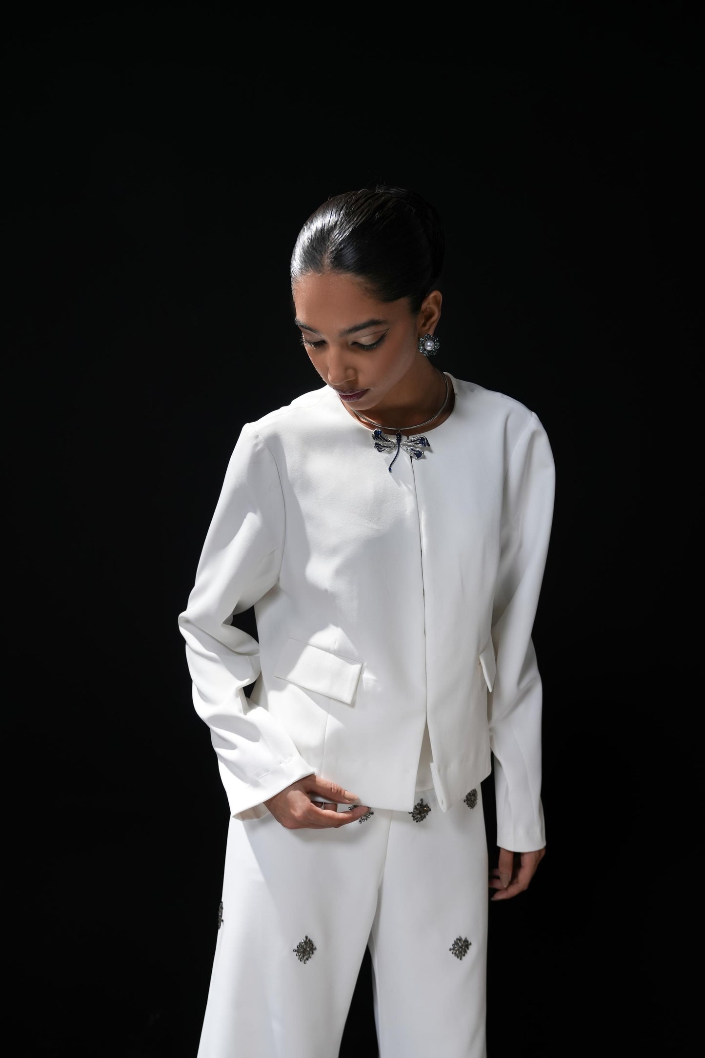Ivory white blazer